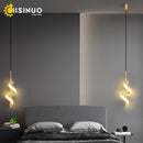 Axyaa Gold Copper LED Wall Sconce for Modern Reading Light