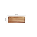 Axyaa Acacia Wood Coffee Tray Rectangular Plate for Snacks and Desserts