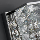 Axya Crystal LED Wall Lamp Chrome Stair Sconce Aisle Light for Home Hotel Decor