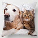 Axyaa Cute Cat Hug Pillowcase Interactive Cushion for Home Sofa Decor