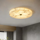 Axyaa Circular Marble Ceiling Lamp 40cm - European Living Room Bedroom Light