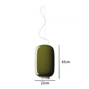 Axyaa Glass Pendant Chandelier for Dining Room and Bedroom - Modern Hanging Light