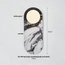Axyaa Nordic LED Wall Lights with White Glass for Study and Cafe