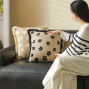 Axyaa Vintage Floral Cushion Cover with Tassels