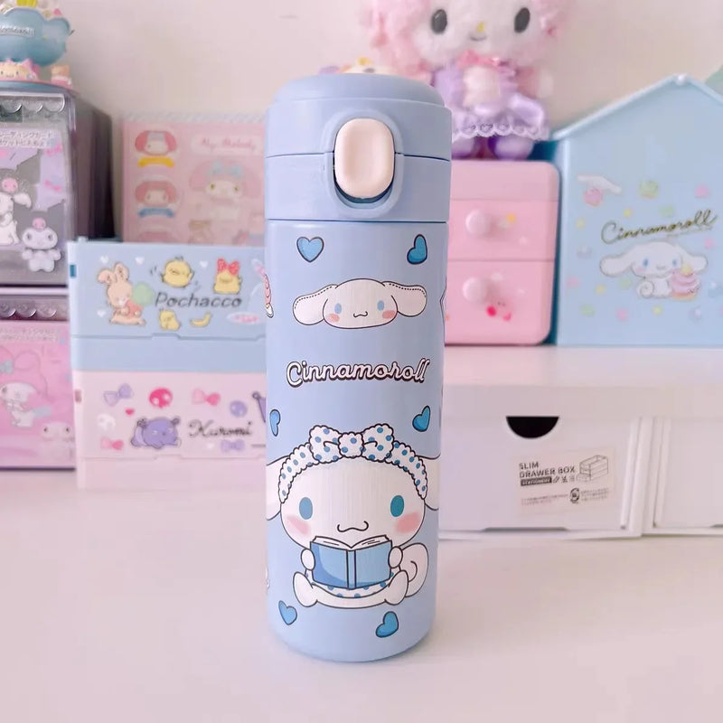 Cartoon Pattern Stainless Steel Thermal Cup by Axyaa: Portable Coffee Cup for Hot/Cold Drinks