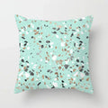 Axyaa Mint Green Geometric Printed Cushion Cover for Home Sofa Décor