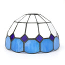 Mediterranean Stained Glass Lampshade by Axyaa: 8" Modern Replacement for Chandelier, Wall, Ceiling Lamps.