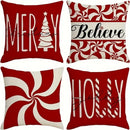 Axyaa Merry Christmas Pillow Cover for Festive Home Decor