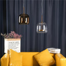 Axyaa Nordic Glass Chandelier LED Bedroom Lamp - Contemporary, Contracted Design