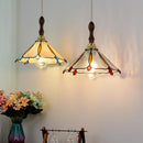 Axyaa Modern Pink Glass LED Pendant Lights Copper Hanging Lamp for Home Decor