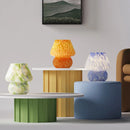Axyaa Mushroom Lamp Cream Style Simple Interior Bedside Cute Girl Decor Desk Floor