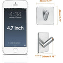 Axyaa Stainless Steel Adhesive Towel Hooks | Heavy Duty Waterproof Storage Holder