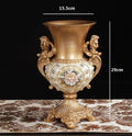 Axyaa European Resin Vase Dried Flower Arrangement Home Decor Plate