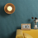 Axyaa Rattan Wall Lamps LED Modern Lighting Fixture for Home Restaurant Bedroom