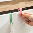 Axyaa Metal Closet Door Hook Rack: Creative Bathroom Organizer Hat Hanger Hook