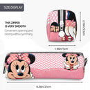 Axyaa Mickey Mouse Minnie Pencil Case: Big Capacity Zipper Pencil Pouch for Kids.