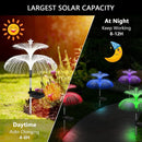 Axyaa Solar Jellyfish Light Decoration: Outdoor Waterproof Fiber Optic Pathway Lawn Patio Decor