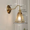 Axyaa Vintage Style Blue Flower Glass Wall Sconce LED Lamp Fixture