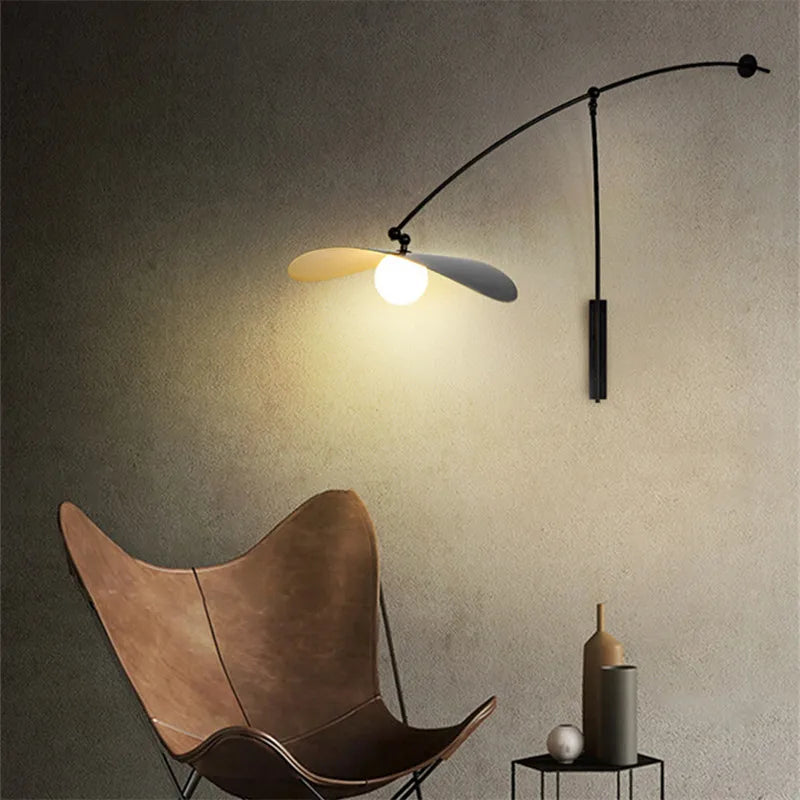 Axyaa Nordic LED Floor Lamp with Adjustable Long Arm for Reading