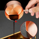 Axyaa Stainless Steel Seasoning Cup with Wooden Handle - Kitchen Sauce Dish