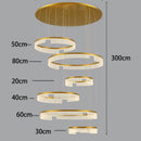Axyaa Modern Luxury Home Decoration Staircase Living Room Indoor Lighting Pendant Lights