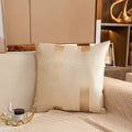 Axyaa Geometric Jacquard Square Cushion Cover 45x45 Polyester Throw Pillowcase