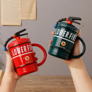 Axyaa Creative Ceramic Beer Mug Set for Couples, 480ml Coffee Mug Home Decor Gift