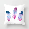 Axyaa Feather Dreamcatcher Print Cushion Cover for Elegant Sofa Decoration