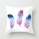 Axyaa Feather Dreamcatcher Print Cushion Cover for Elegant Sofa Decoration
