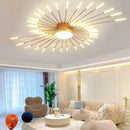 Axyaa Creative Fan LED Ceiling Lamp for Modern Living Room Decor