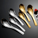 Axyaa 304 Stainless Steel Korean Children Soup Spoon Ice Cream Dessert Fruit Spoons