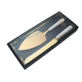 Axyaa Stone Ceramic Handle Cake Shovel Set Butter Pizza Cheese Knife Stainless Steel