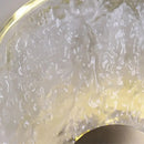 Axyaa Circle Glass Wall Light: Minimalist Nordic Crystal Bedside Lamp