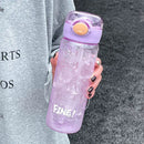 Axyaa Large Capacity Straw Water Bottle - BPA Free, Leak-proof, Portable Drinkware
