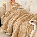 Axyaa Velvet Bed Blanket Luxury Comforter, Thick & Warm, Machine Washable