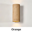Axyaa Wabi Sabi Round Tube LED Wall Lamp 10W Retro Decor Sconce
