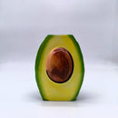 Axyaa Avocado Vase Ceramic Desk Decoration with Artificial Flowers