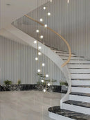 Axyaa Round Glass Pendant Lamp: Luxury Nordic Lighting Fixture for Restaurant, Bar, Bedroom