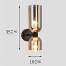 Axyaa Iron Wall Lamp with E14 Light Source for Home Decor Lighting