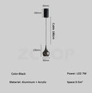 Axyaa Minimalist LED Pendant Light Chandelier for Bedroom Dining Living Room
