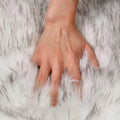 Axyaa Plush Faux Fur Rug for Living Room Bedroom Luxe Sheepskin-Style Carpet