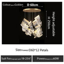 Axyaa Luxury Crystal Chandelier for Home Decor & Lighting in Dining Living Room