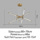 Axyaa Nordic Minimalist Chandelier: Dimmable LED Pendant Light for Modern Luxury Lighting