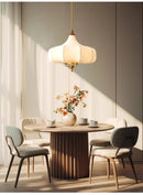 Axyaa Gold Lustre Medieval Fabric Pendant Lights with LED E27 for Home Decor
