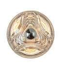 Axyaa Handblown Wave Glass Shade Wall Sconce for Home Decor Fixtures