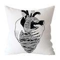 Axyaa Art Pattern Throw Pillow Case for Home Sofa Seat Room Decor
