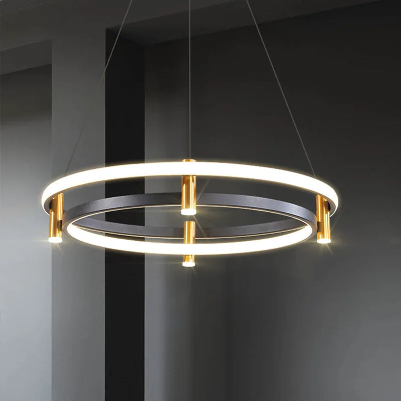 Axya Nordic Ring LED Ceiling Chandelier Kitchen Island Pendant Lights