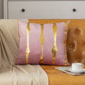 Axyaa Velvet Gold Geometric Pillowcase - 45X45 Decor Sofa Throw Pillow Cover