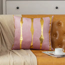 Axyaa Velvet Gold Geometric Pillowcase - 45X45 Decor Sofa Throw Pillow Cover