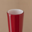 Axyaa Red Glass Vase with Chinese Style Holly Flower Arrangement